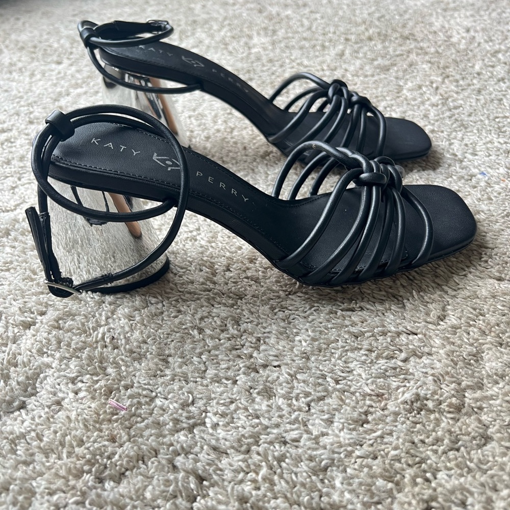 Katy Perry Collections Black Strappy Heels. New without tags